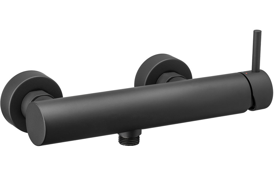 vema-maira-black-wall-mounted-single-outlet-shower-mixer 1