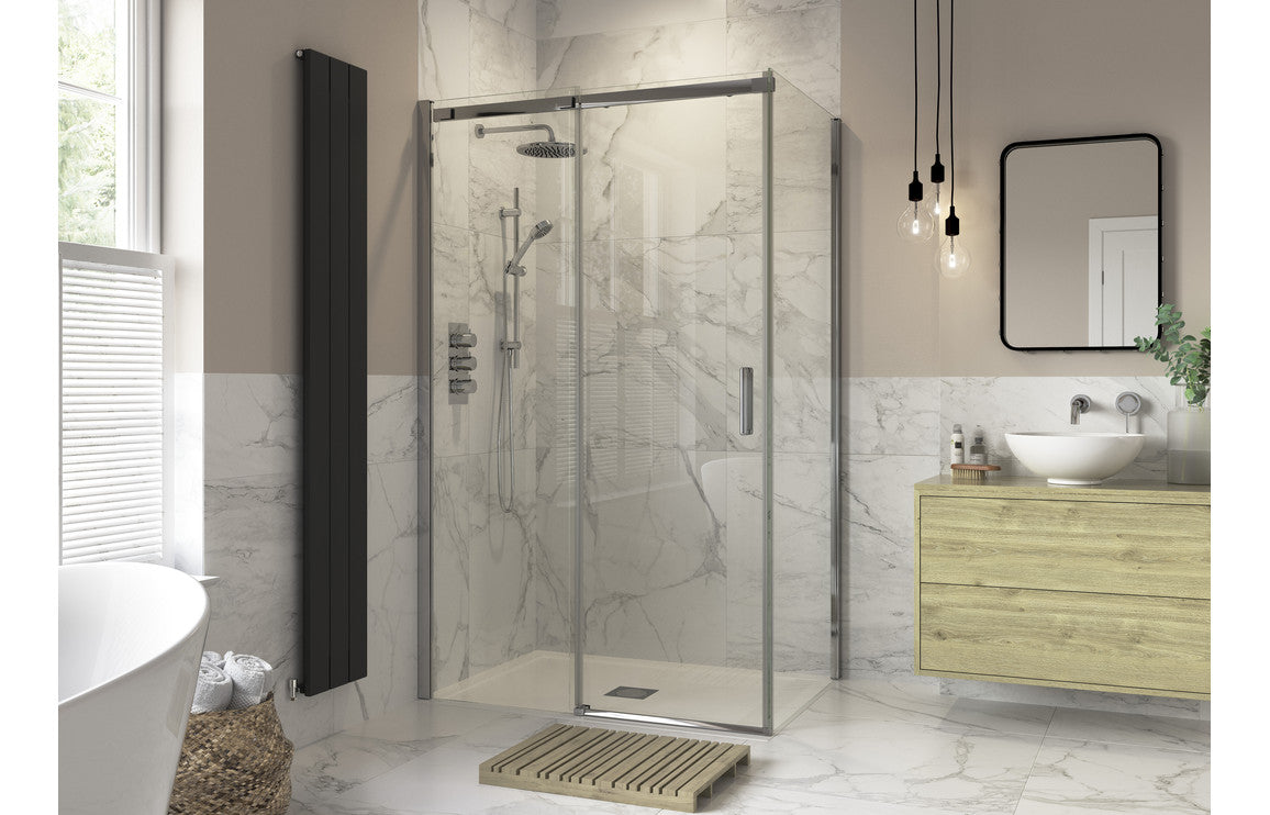 gemina-900mm-sliding-door-side-panel-chrome 1