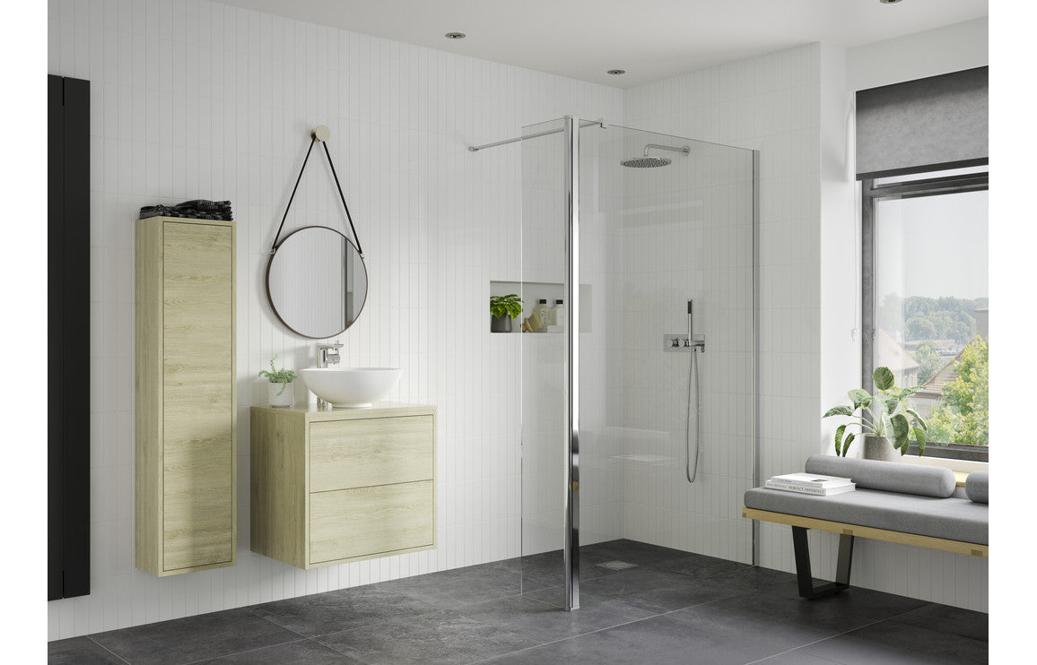 gemina-optional-330mm-rotatable-wetroom-panel-retrofit-chrome 1