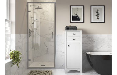 gemina-900mm-hinged-door-chrome 1