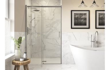 gemina-1100mm-semi-framed-sliding-door-chrome 1