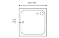 25mm-anti-slip-ultra-slim-800mm-square-tray-waste 2