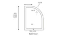 45mm-low-profile-1000x800mm-offset-quadrant-tray-waste-rh 2