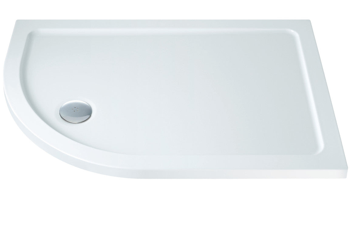 25mm Ultra-Slim 1200mm x 900mm Offset Quadrant Tray & Waste (LH)