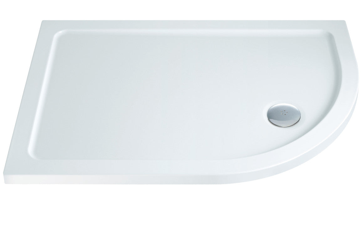 25mm Ultra-Slim 1200mm x 900mm Offset Quadrant Tray & Waste (RH)