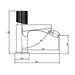 RAK Amalfi Bidet Mixer Tap Without Waste - Chrome