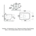 RAK Feeling Rimless Wall Hung Toilet Hidden Fixations with Soft Close Seat - Matt White