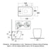 RAK Feeling Rimless Back to Wall Toilet 525mm Projection with Soft Close Seat - Matt Cappuccino