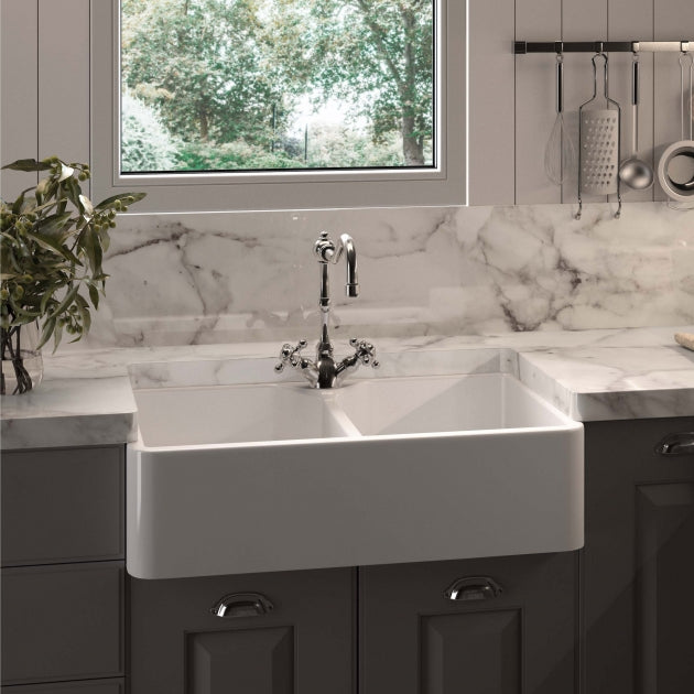 RAK Resort 650mm 2-Drawer Wall Hung Vanity Unit