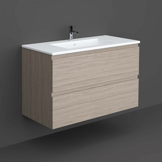 RAK Resort 650mm 2-Drawer Wall Hung Vanity Unit