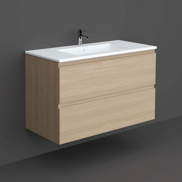 RAK Resort 650mm 2-Drawer Wall Hung Vanity Unit