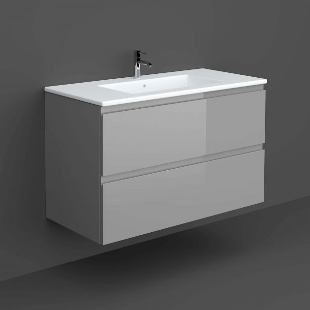 RAK Resort 650mm 2-Drawer Wall Hung Vanity Unit