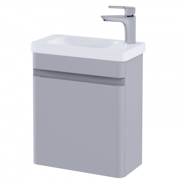 RAK Resort 450mm 1-Door Wall Hung Vanity Unit - Stone