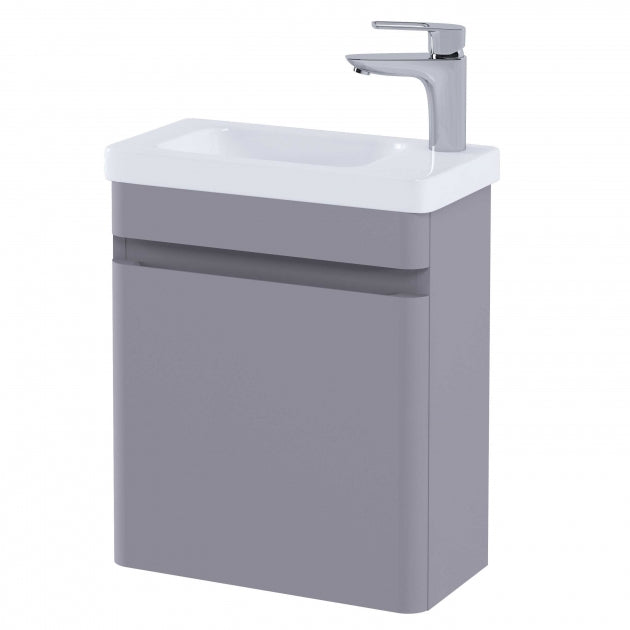 RAK Resort 450mm 1-Door Wall Hung Vanity Unit - Mushroom