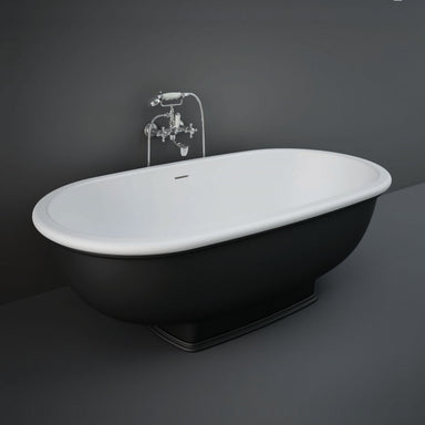 RAK Washington Freestanding Bath 1560mm X 810mm - Matt Black