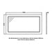 RAK Washington Framed Bathroom Mirror - 650mm H x 1185mm W - Greige